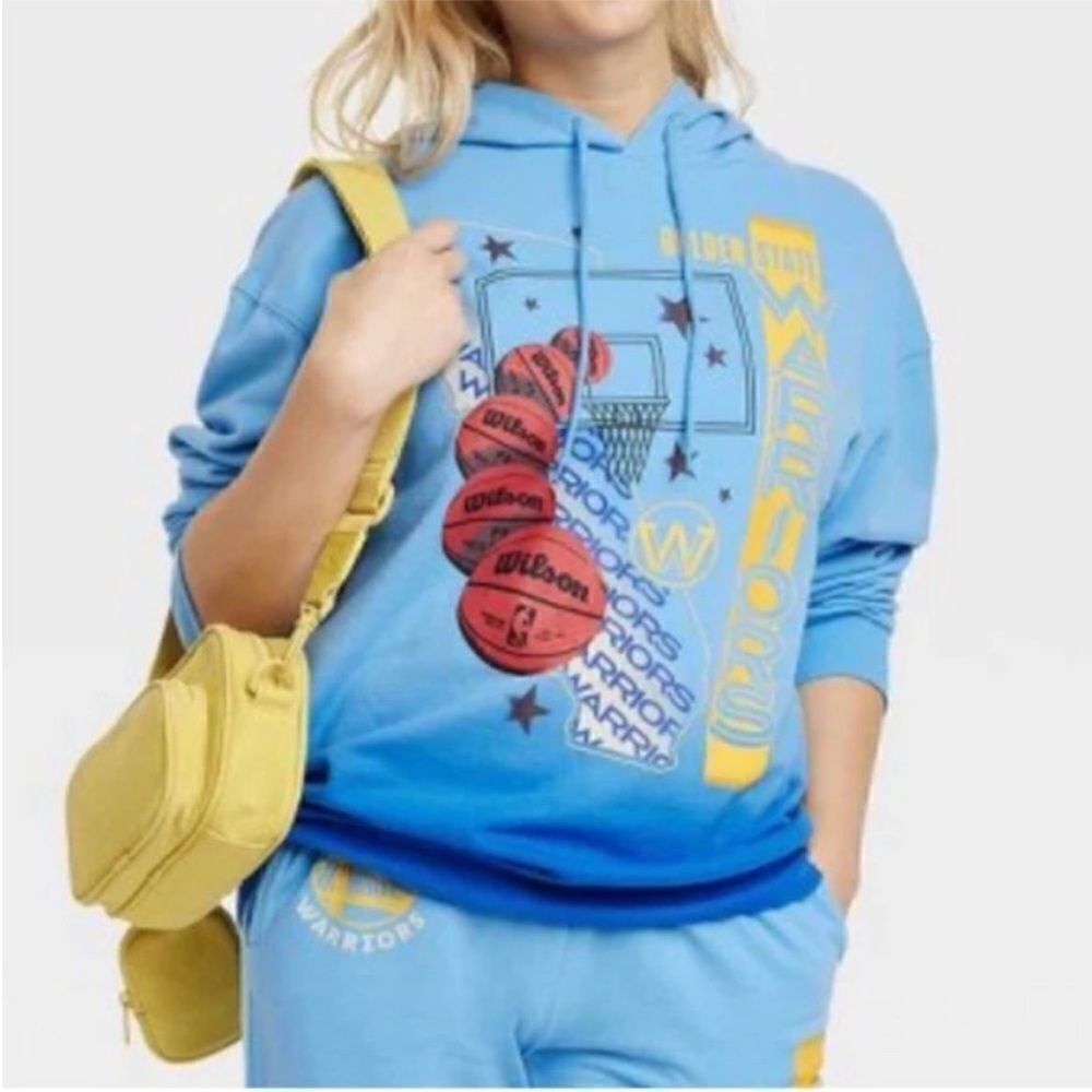 NWT‎ NBA Women's Golden State Warriors Basketball Sweatshirt Hoodie, Size XS